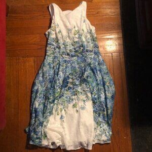Danny & Nicole Dress Floral Lace Midi Size 12